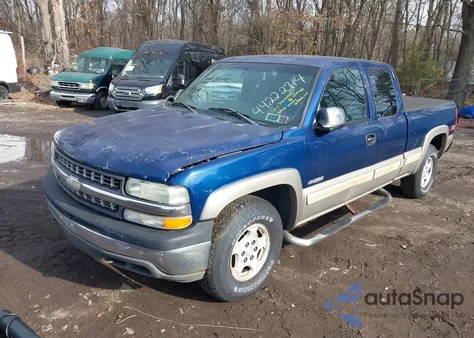 2002 Chevrolet Silverado 1500 Ls z USA, uszkodzony, nr VIN 2GCEK19T621304248